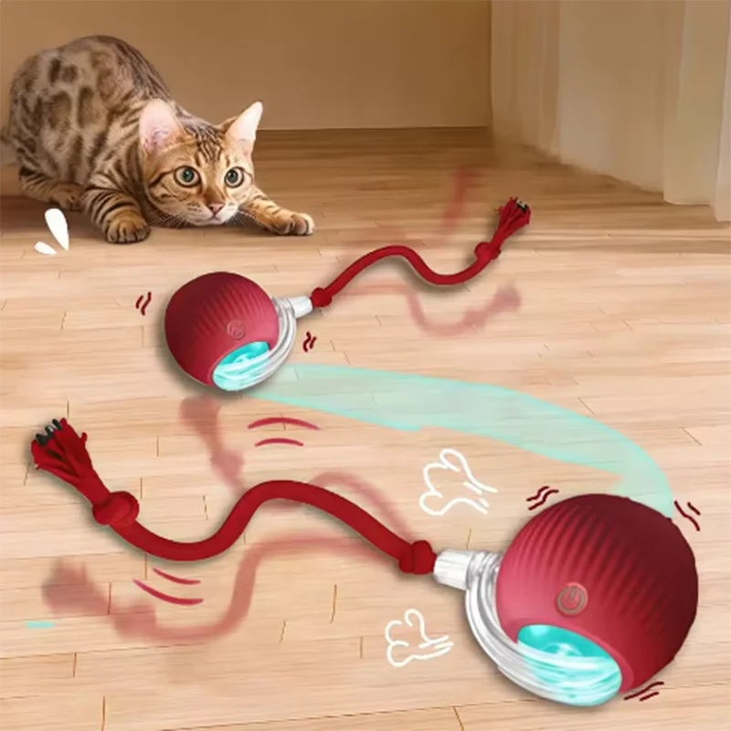 Intelligent interactive cat ball