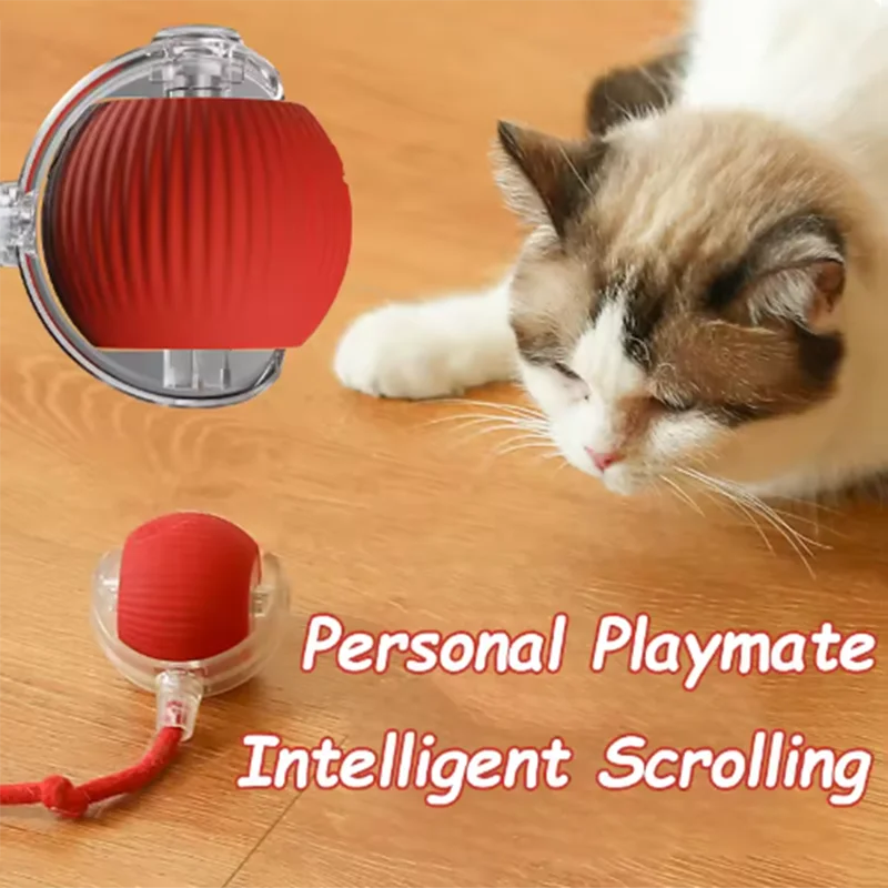 Intelligent interactive cat ball